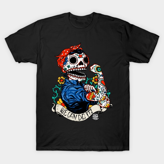 We Can Do It Skull T-Shirt by Robisrael